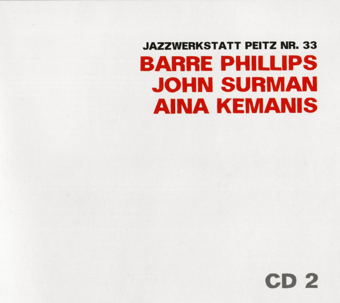 VARIOUS ARTISTS – jazzwerkstatt Peitz 50