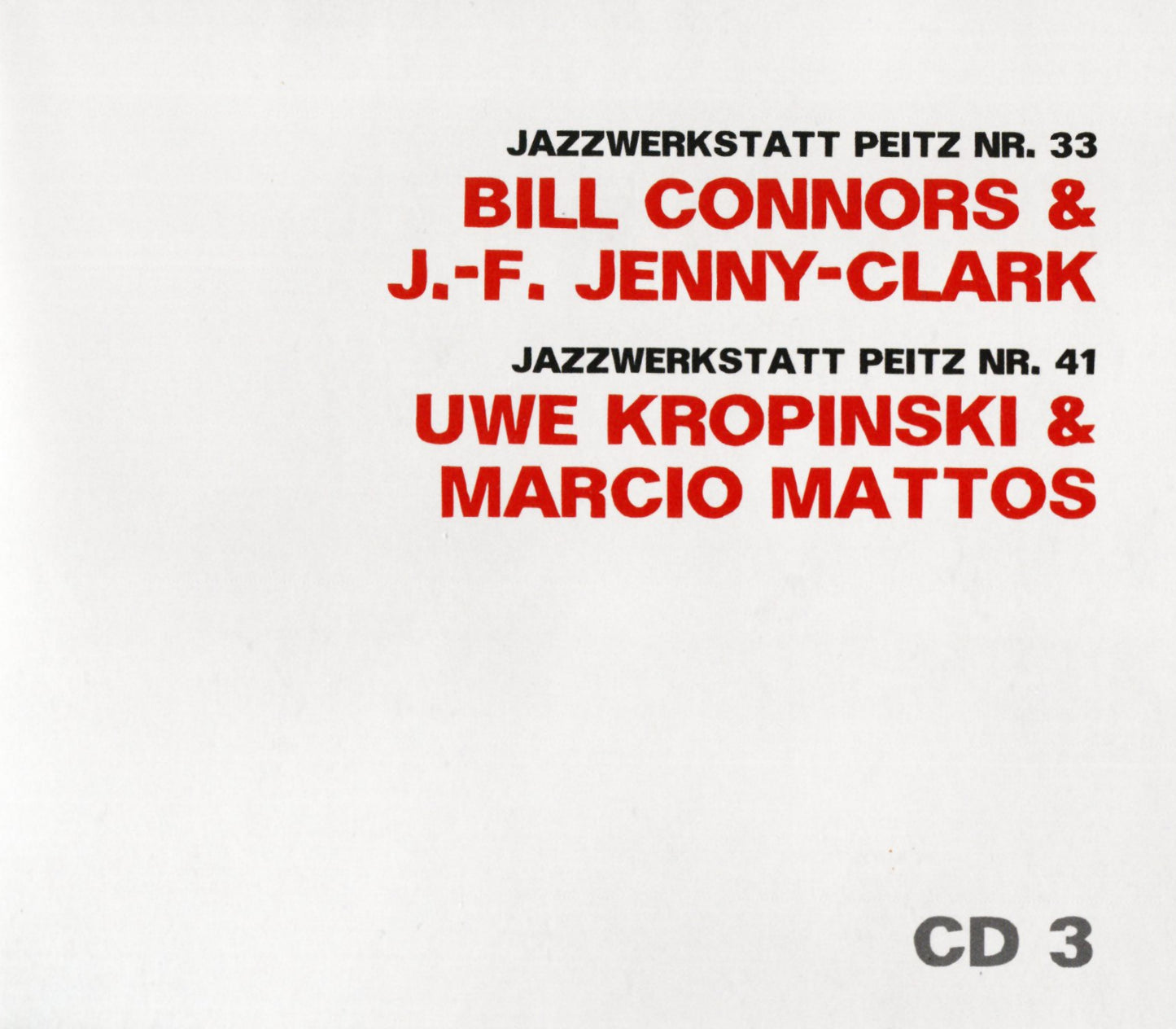 VARIOUS ARTISTS – jazzwerkstatt Peitz 50